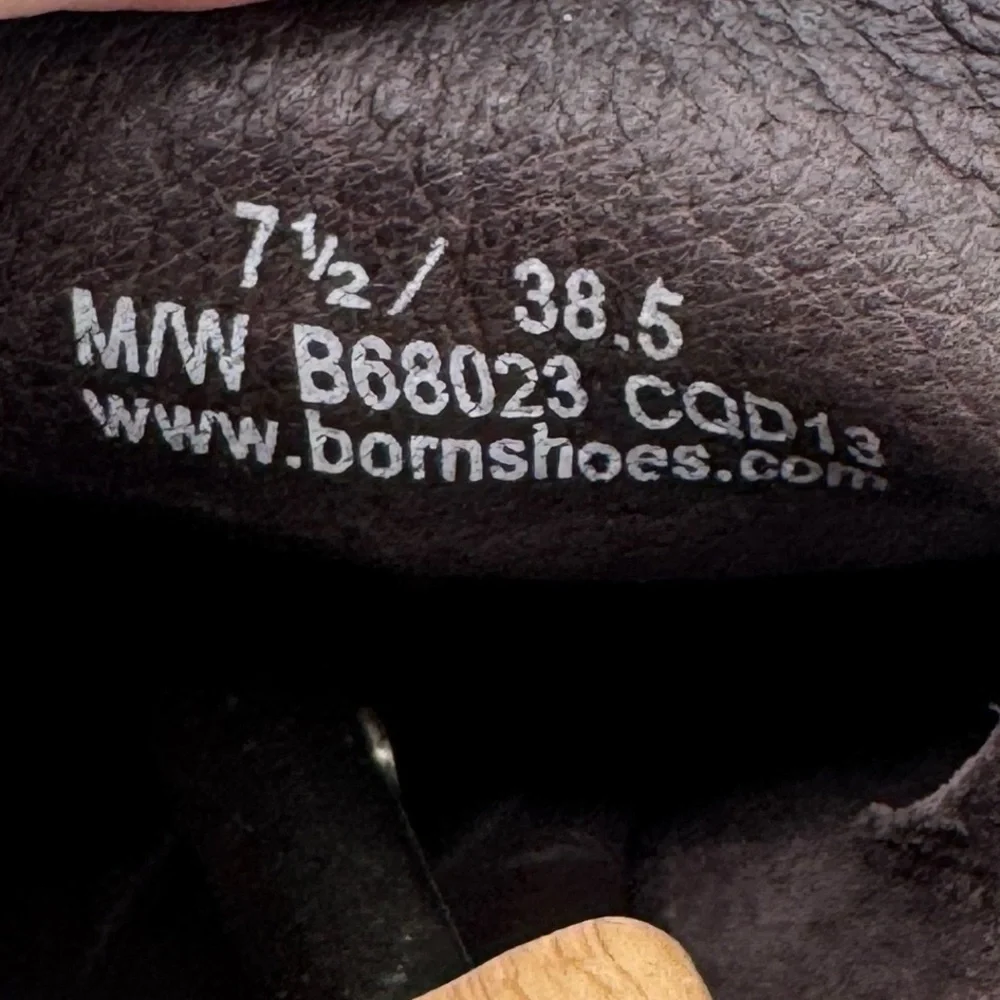 Born Women’s Dark Brown Suede Buckled Loafers - Size 7.5